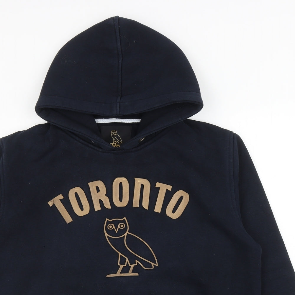 OVO Mens Blue Polyester Pullover Hoodie Size 2XL - Toronto
