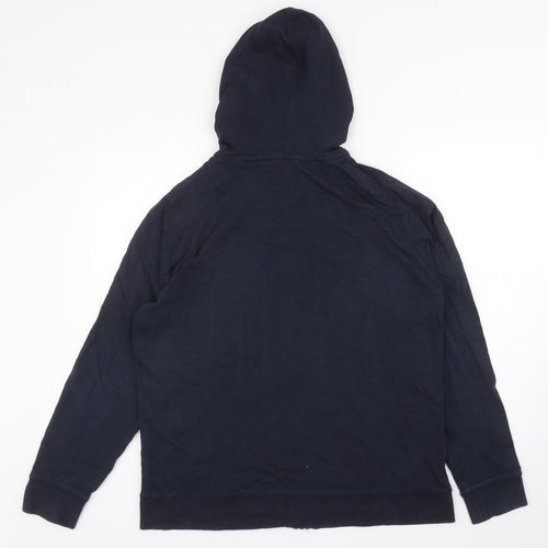 TU Mens Blue Cotton Full Zip Hoodie Size XL