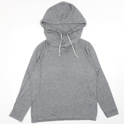 River Island Womens Grey Polyester Pullover Hoodie Size M Pullover