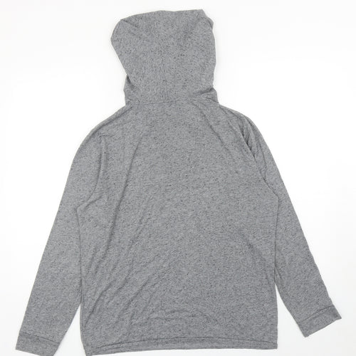 River Island Womens Grey Polyester Pullover Hoodie Size M Pullover
