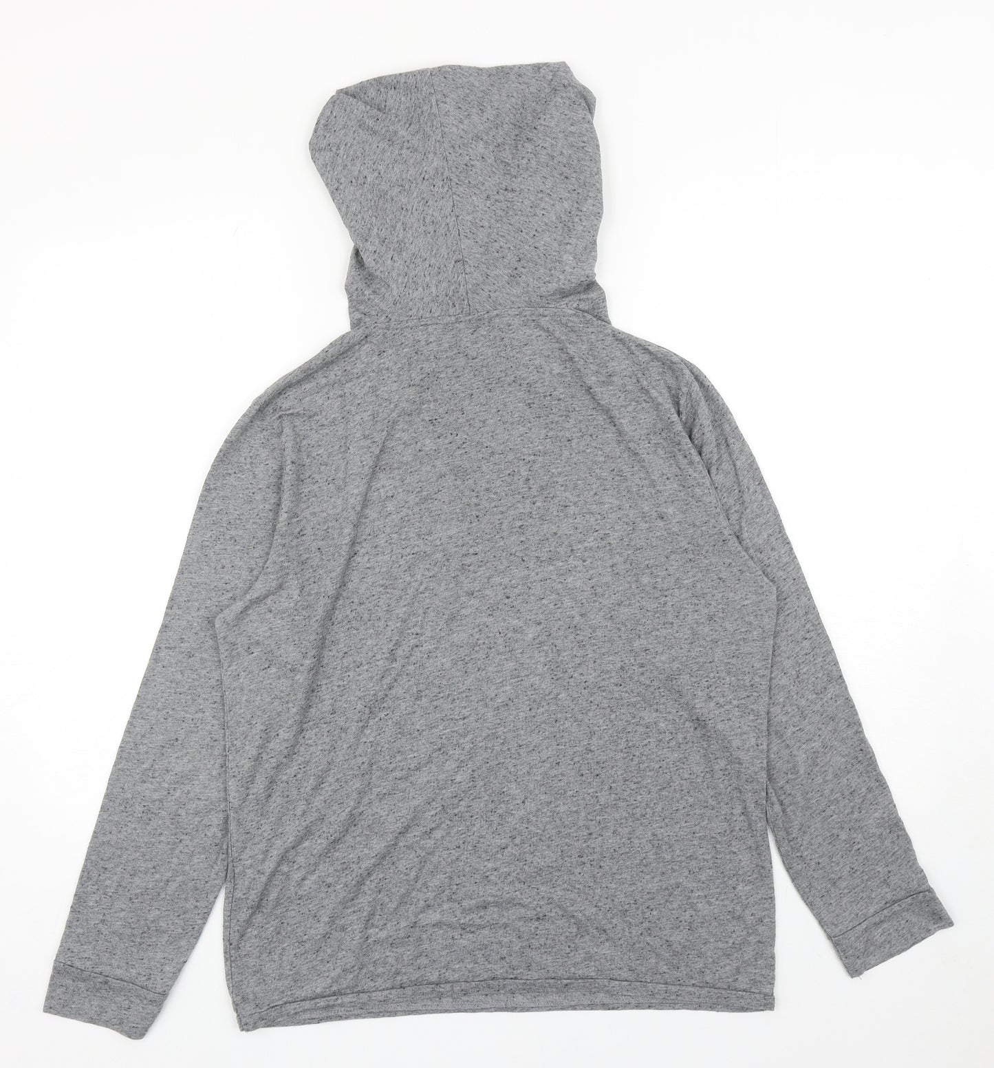 River Island Womens Grey Polyester Pullover Hoodie Size M Pullover