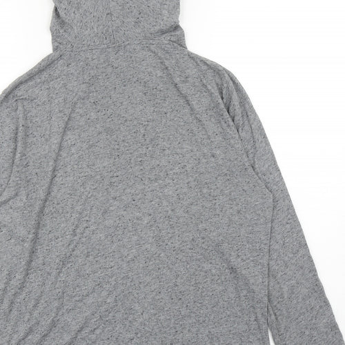 River Island Womens Grey Polyester Pullover Hoodie Size M Pullover