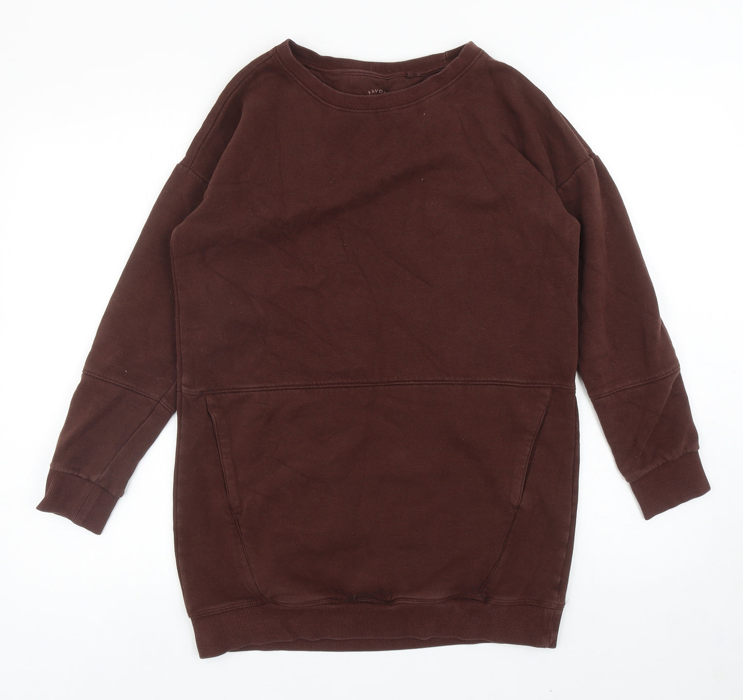 NEXT Womens Brown Cotton Pullover Sweatshirt Size S Pullover