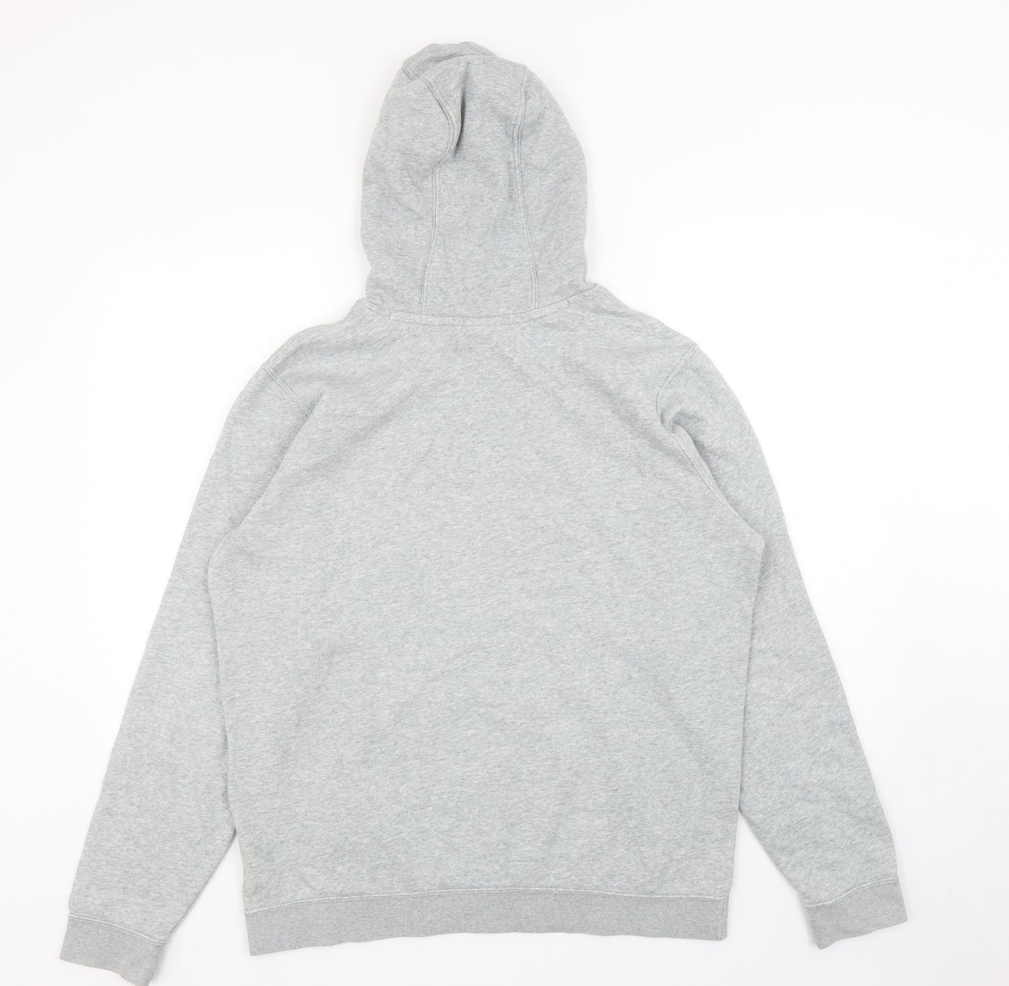 Nike Mens Grey Cotton Pullover Hoodie Size L