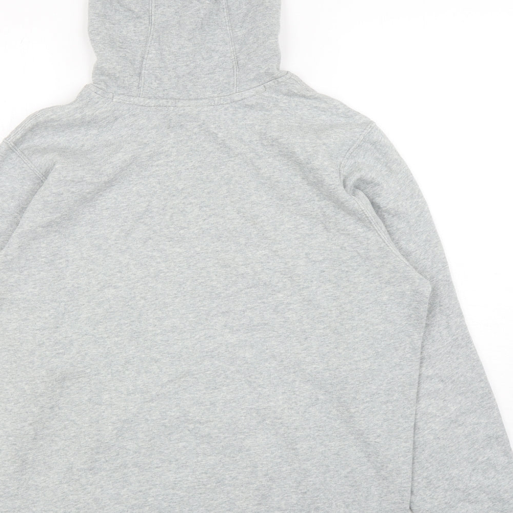 Nike Mens Grey Cotton Pullover Hoodie Size L