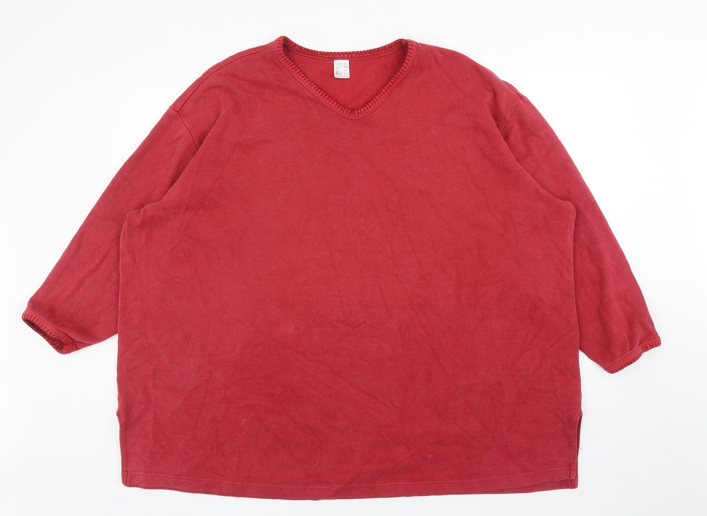 Preworn Womens Red Cotton Pullover Sweatshirt Size 30 Pullover - UK Size 30-32