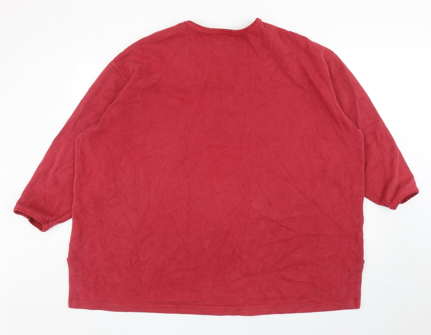 Preworn Womens Red Cotton Pullover Sweatshirt Size 30 Pullover - UK Size 30-32