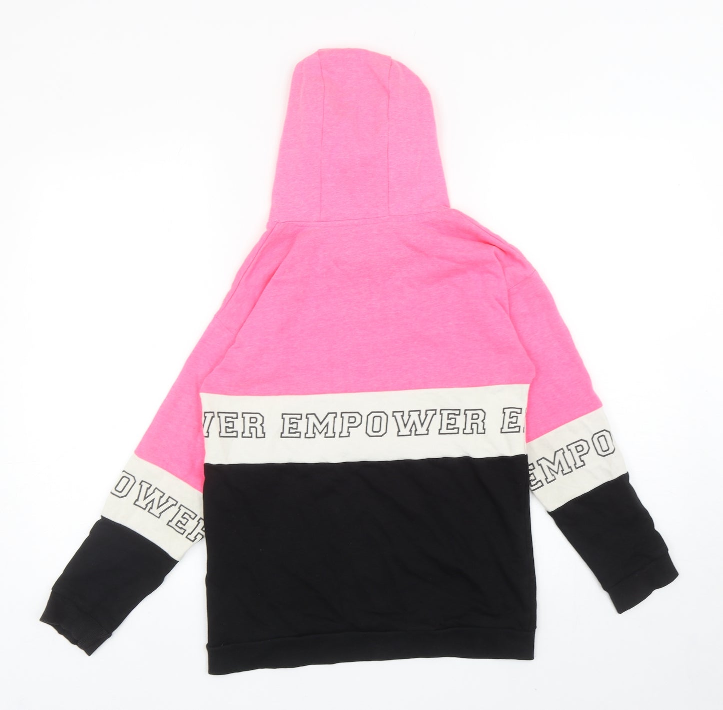 PEP&CO Girls Multicoloured Colourblock Polyester Pullover Hoodie Size 10-11 Years Pullover - Empower