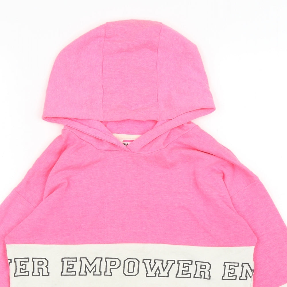 PEP&CO Girls Multicoloured Colourblock Polyester Pullover Hoodie Size 10-11 Years Pullover - Empower
