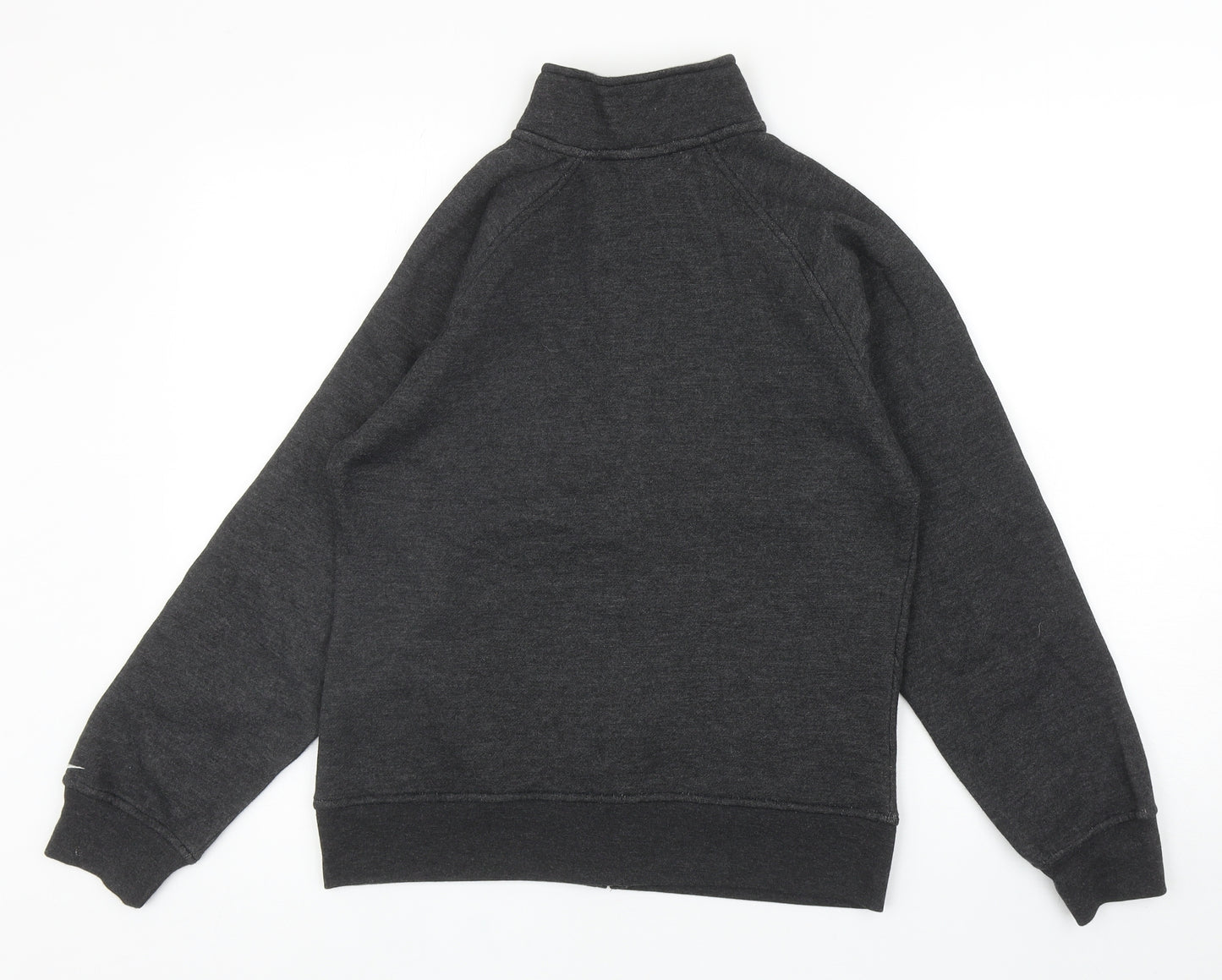 LA Gear Womens Grey Cotton Full Zip Sweatshirt Size 10 Zip