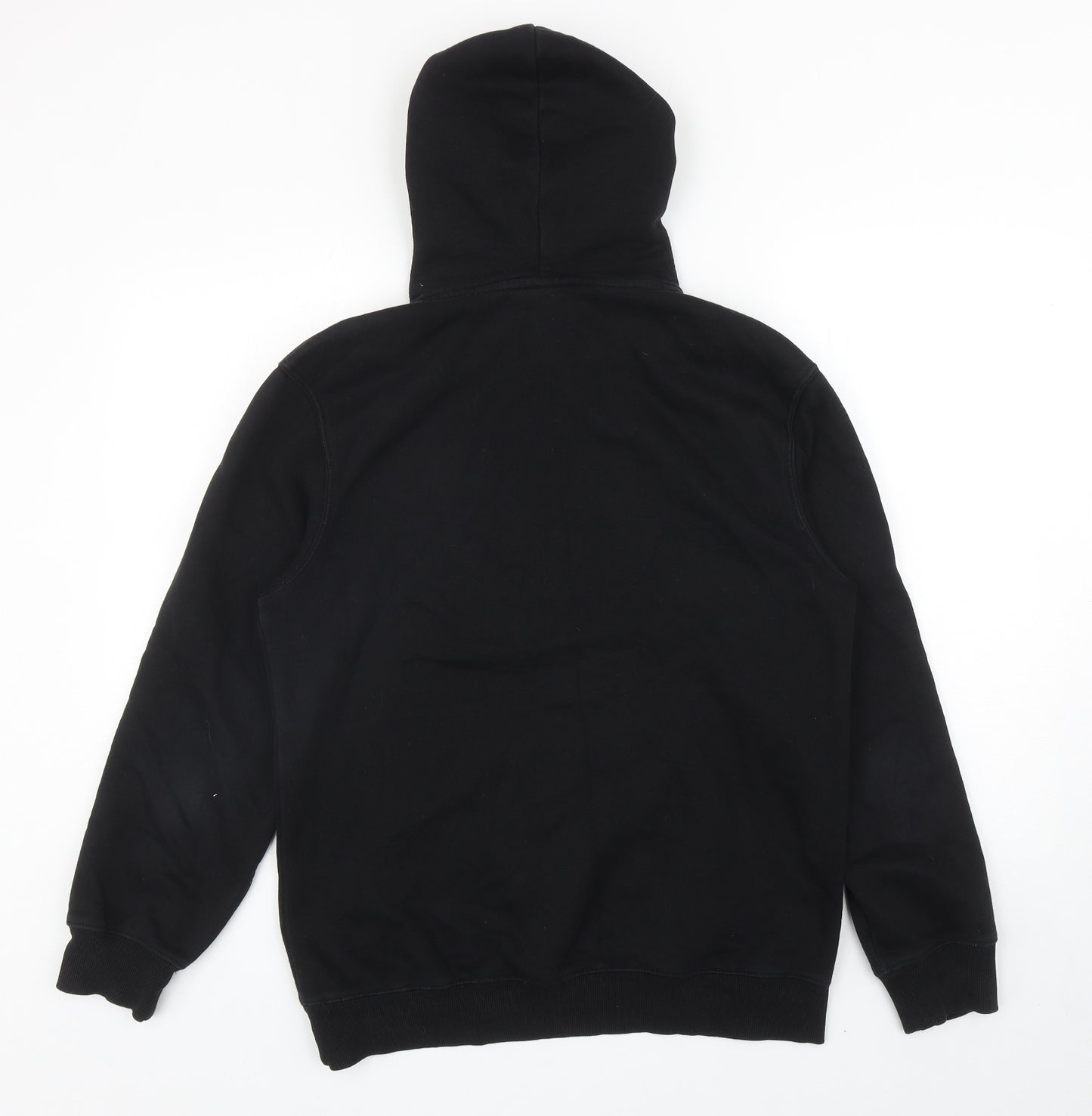 H&M Mens Black Cotton Pullover Hoodie Size S - Off The Path