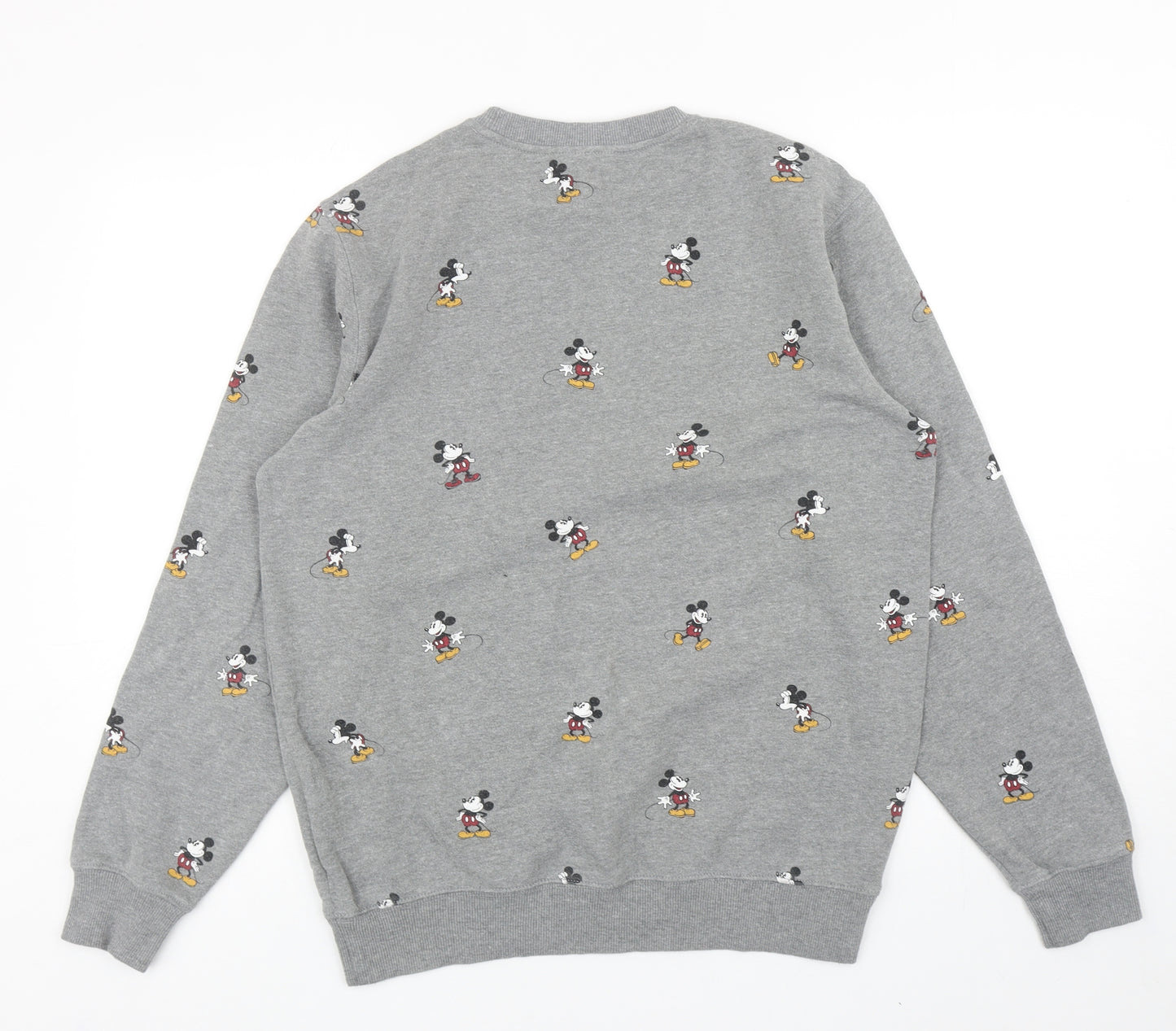 VANS Womens Grey Geometric Cotton Pullover Sweatshirt Size S Pullover - Mickey Mouse