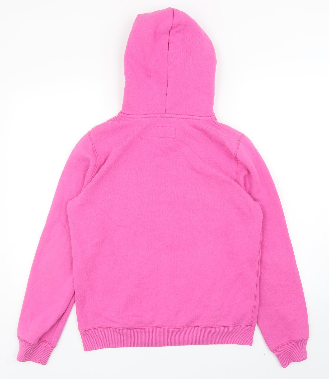 Jack Wills Womens Pink Cotton Pullover Hoodie Size 10 Pullover