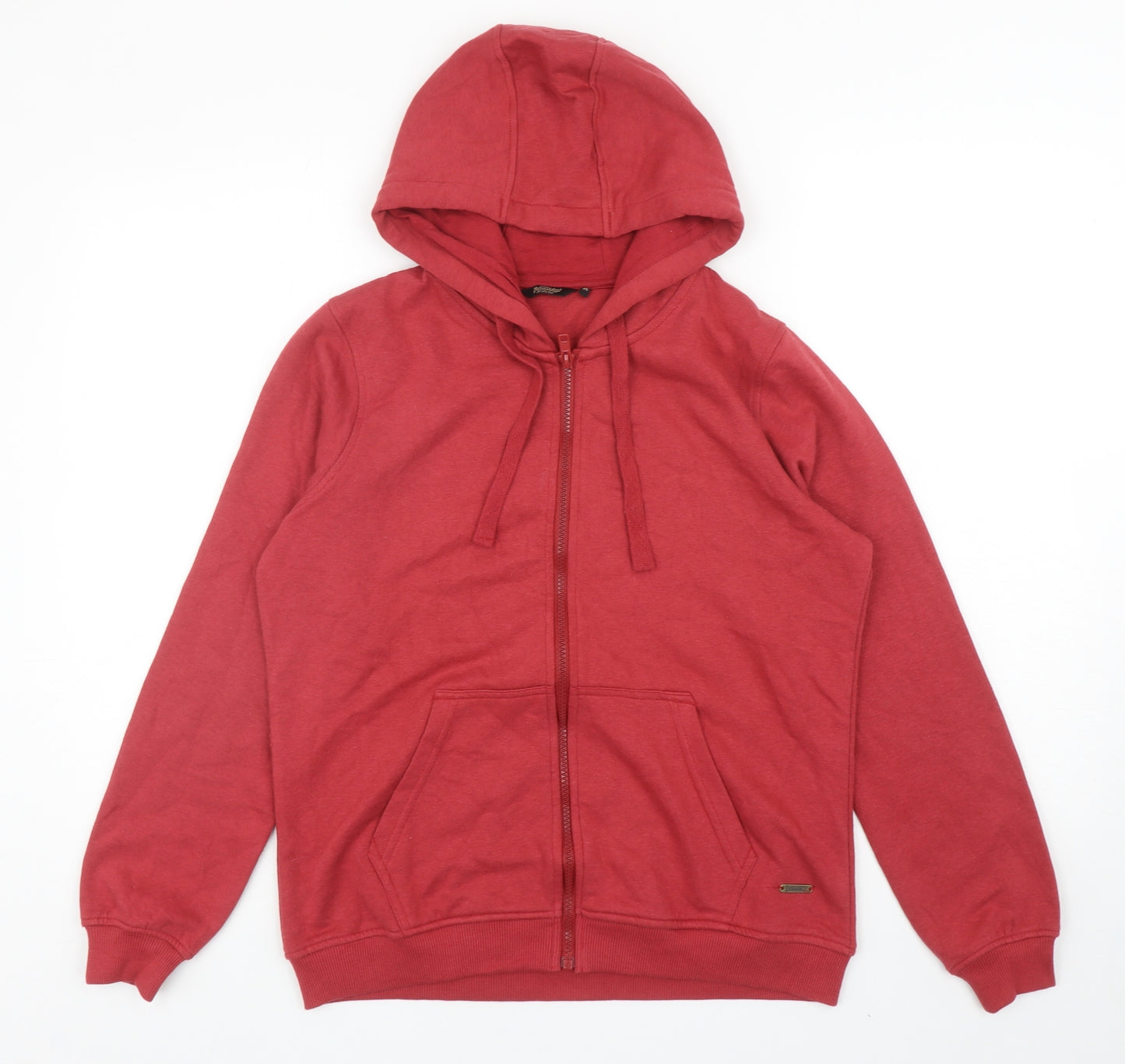 Roadster Womens Red Cotton Blend Full Zip Hoodie Size M Zip