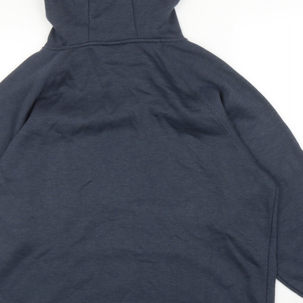 Papaya Womens Blue Viscose Pullover Hoodie Size M Pullover