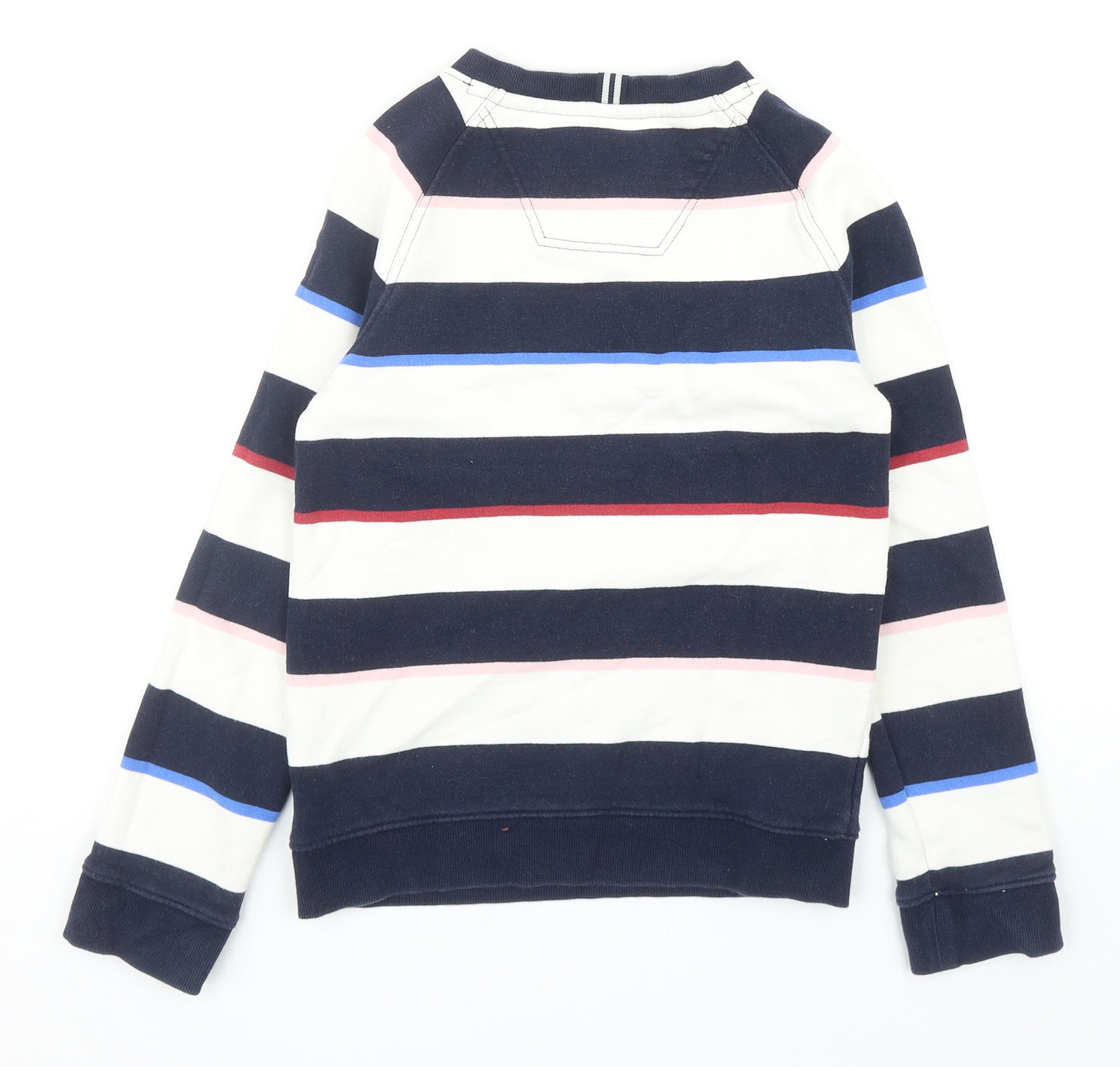 Joules Girls Multicoloured Striped Cotton Pullover Sweatshirt Size 11 Years Pullover