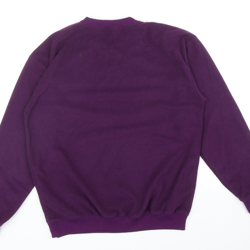 L.L. Bean Womens Purple Polyester Pullover Sweatshirt Size M Pullover
