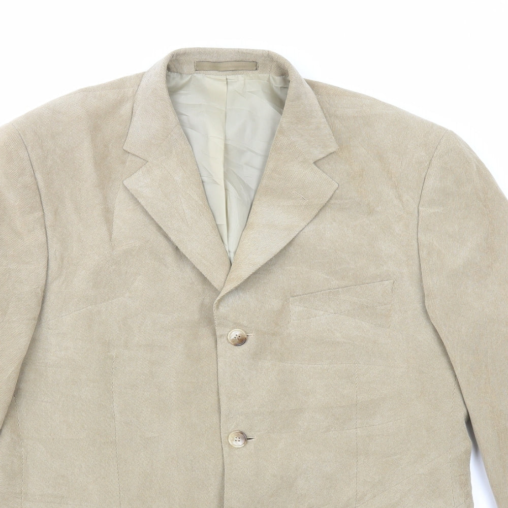 Marks and Spencer Mens Brown Polyester Jacket Blazer Size M