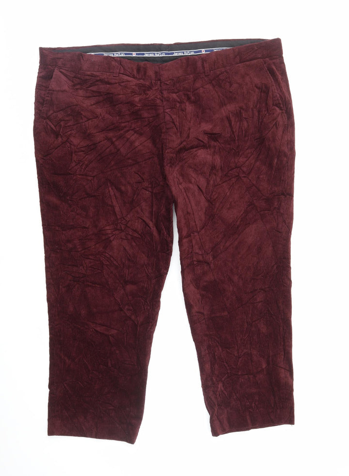 James Holton Mens Red Cotton Tapered Jeans Size L L25 in Regular Zip