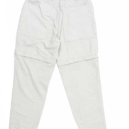 Regatta Womens Beige Polyester Rain Trousers Trousers Size 12 L29 in Regular Zip