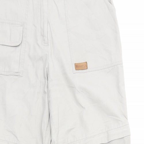 Regatta Womens Beige Polyester Rain Trousers Trousers Size 12 L29 in Regular Zip