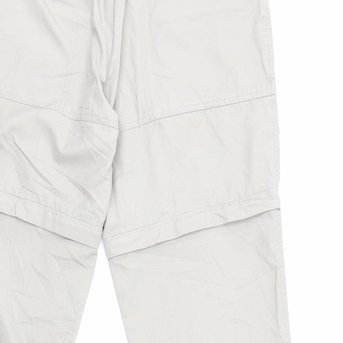 Regatta Womens Beige Polyester Rain Trousers Trousers Size 12 L29 in Regular Zip