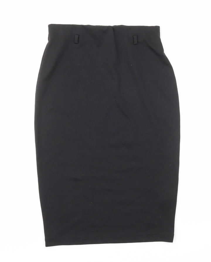 South Womens Black Polyester Straight & Pencil Skirt Size 12