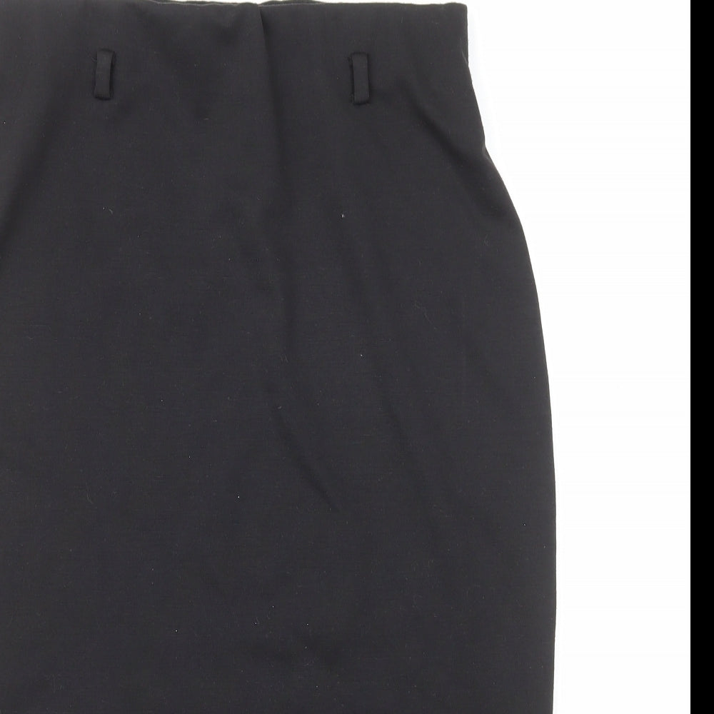 South Womens Black Polyester Straight & Pencil Skirt Size 12