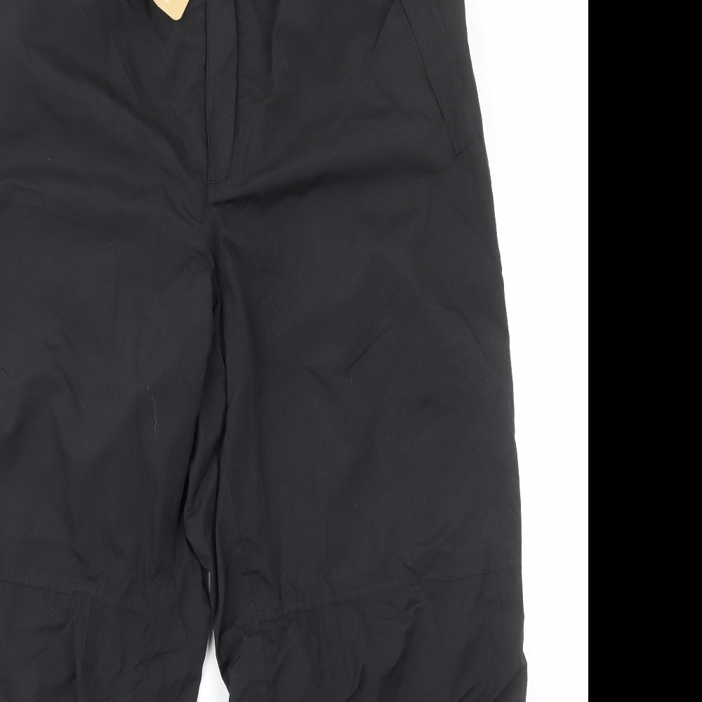 Cotton Traders Mens Black Polyester Windbreaker Trousers Size XL L38 in Regular Zip