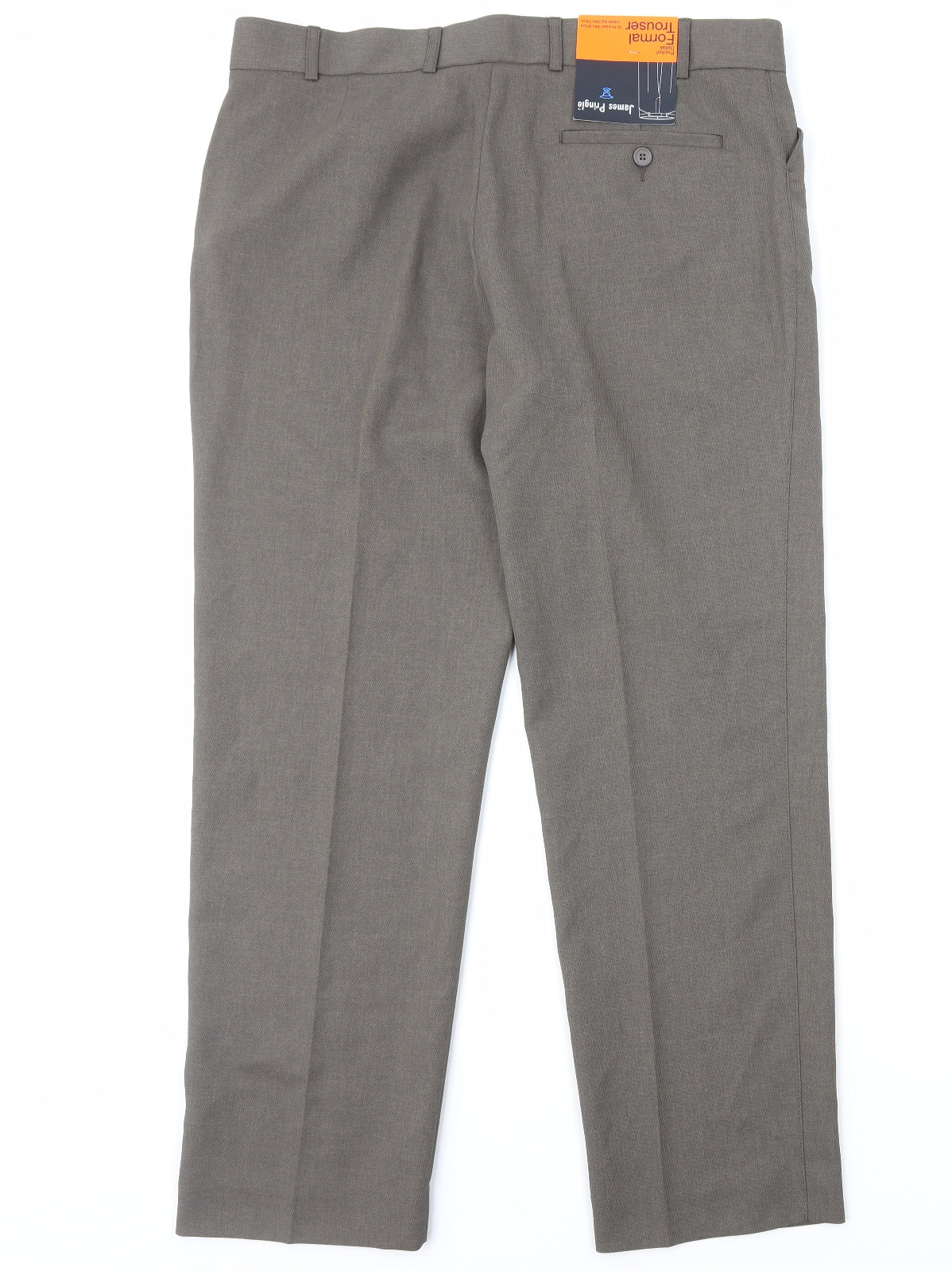 James Pringle Mens Brown Polyester Tuxedo Suit Trousers Size XL