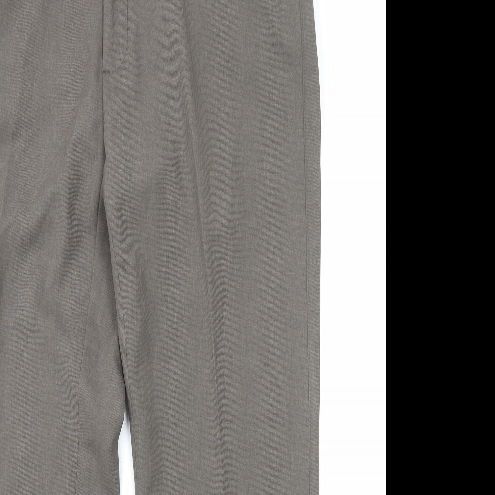 James Pringle Mens Brown Polyester Tuxedo Suit Trousers Size XL