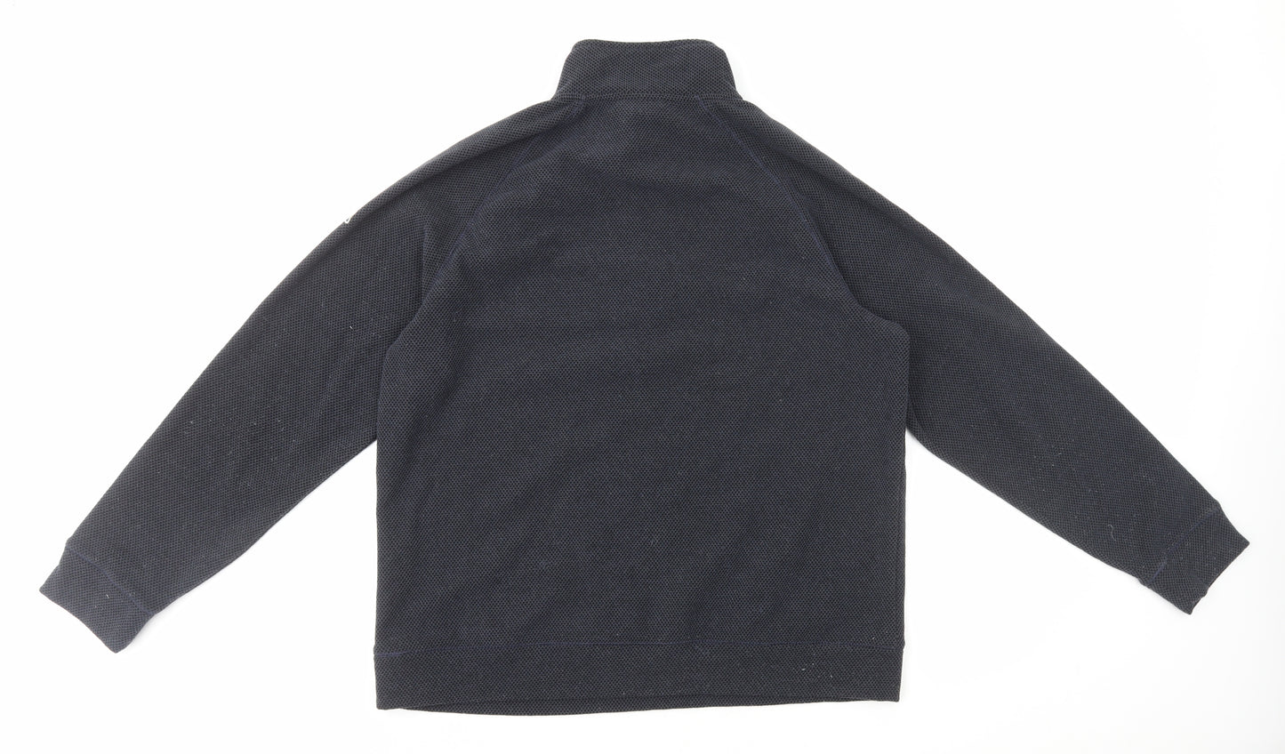 Craghoppers Mens Black High Neck Geometric Polyester Pullover Jumper Size L