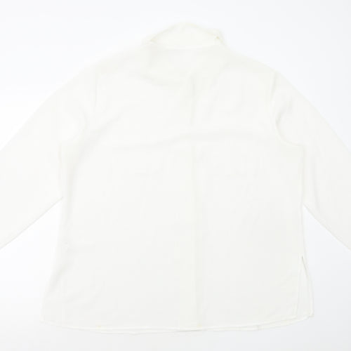 Berkertex Womens White Polyester Basic Button-Up Size 20 Collared