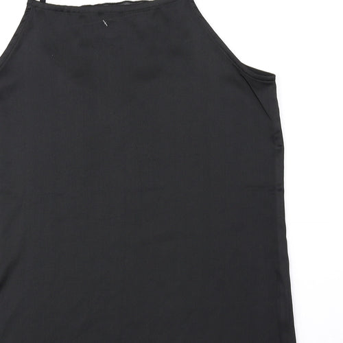 NU Womens Black Viscose Camisole Tank Size XS Square Neck