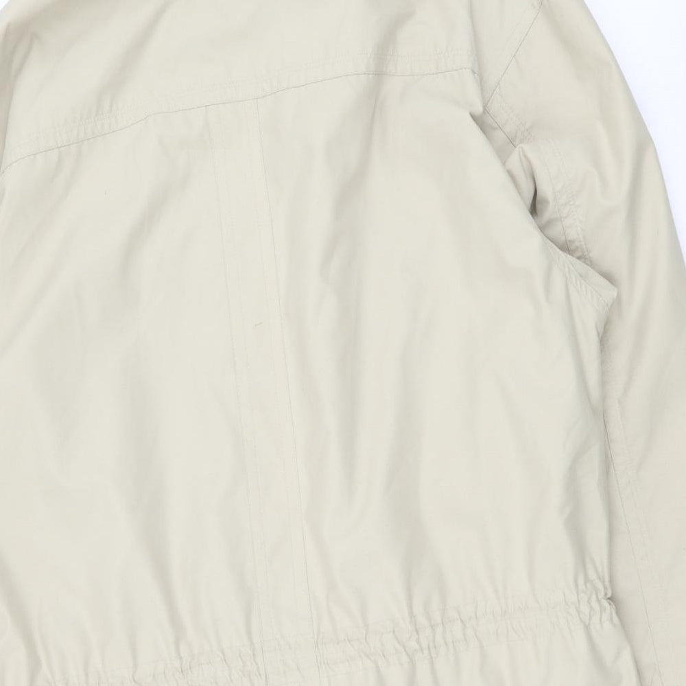 L'Homme Moderne Mens Beige Jacket Coat Size L Zip