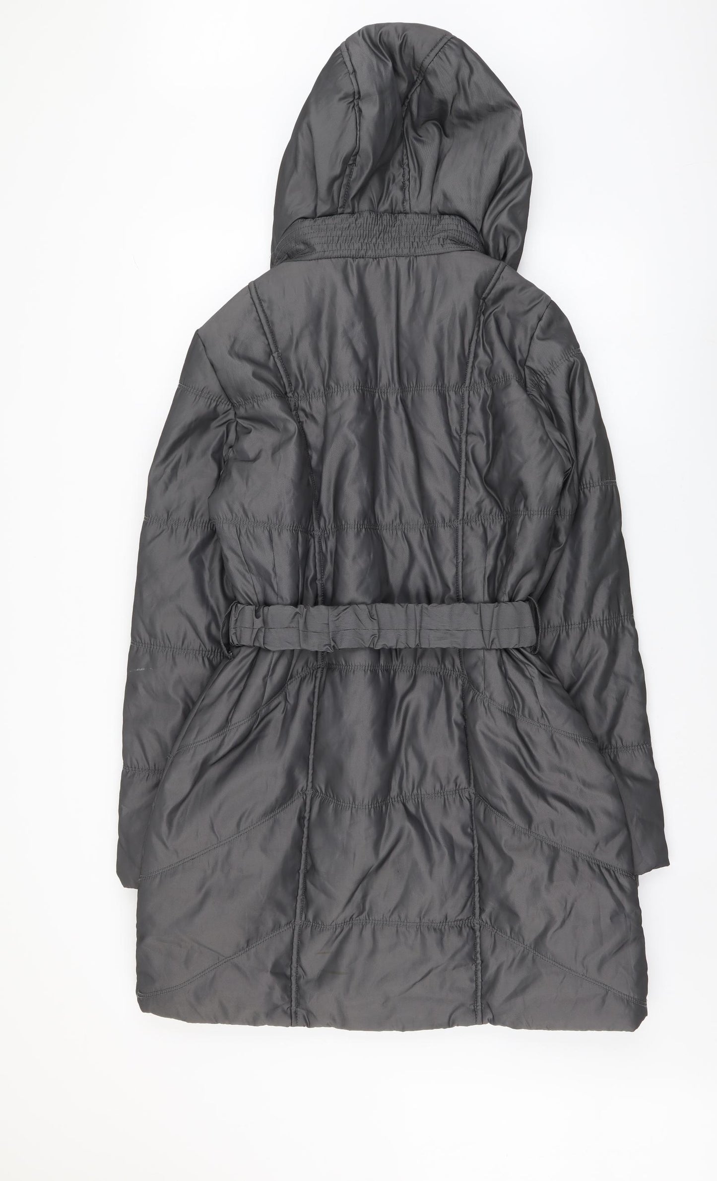 George Womens Grey Jacket Coat Size 12 Zip
