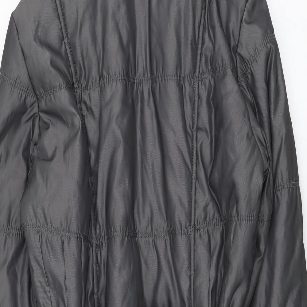 George Womens Grey Jacket Coat Size 12 Zip