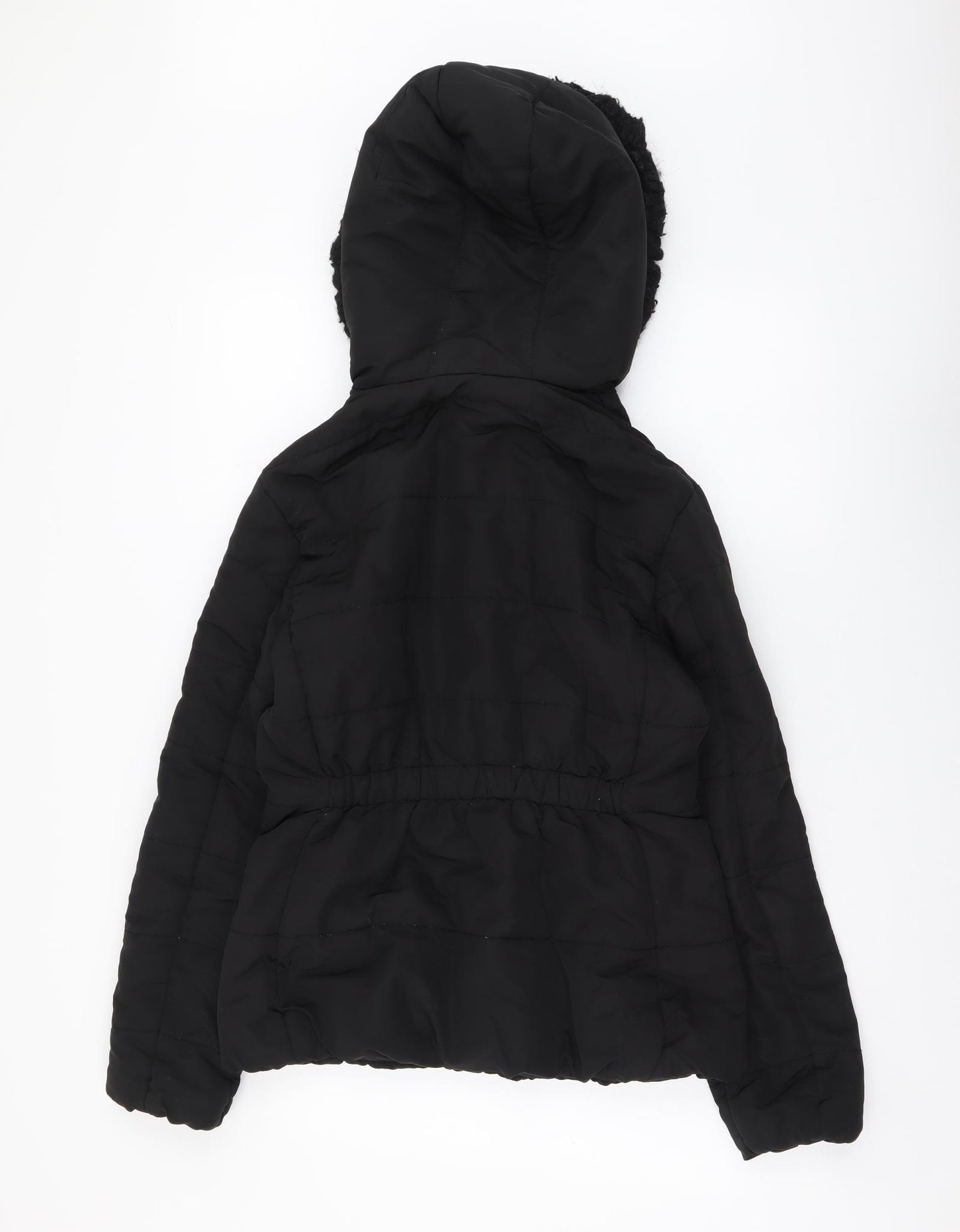 H&M Womens Black Jacket Size S Zip