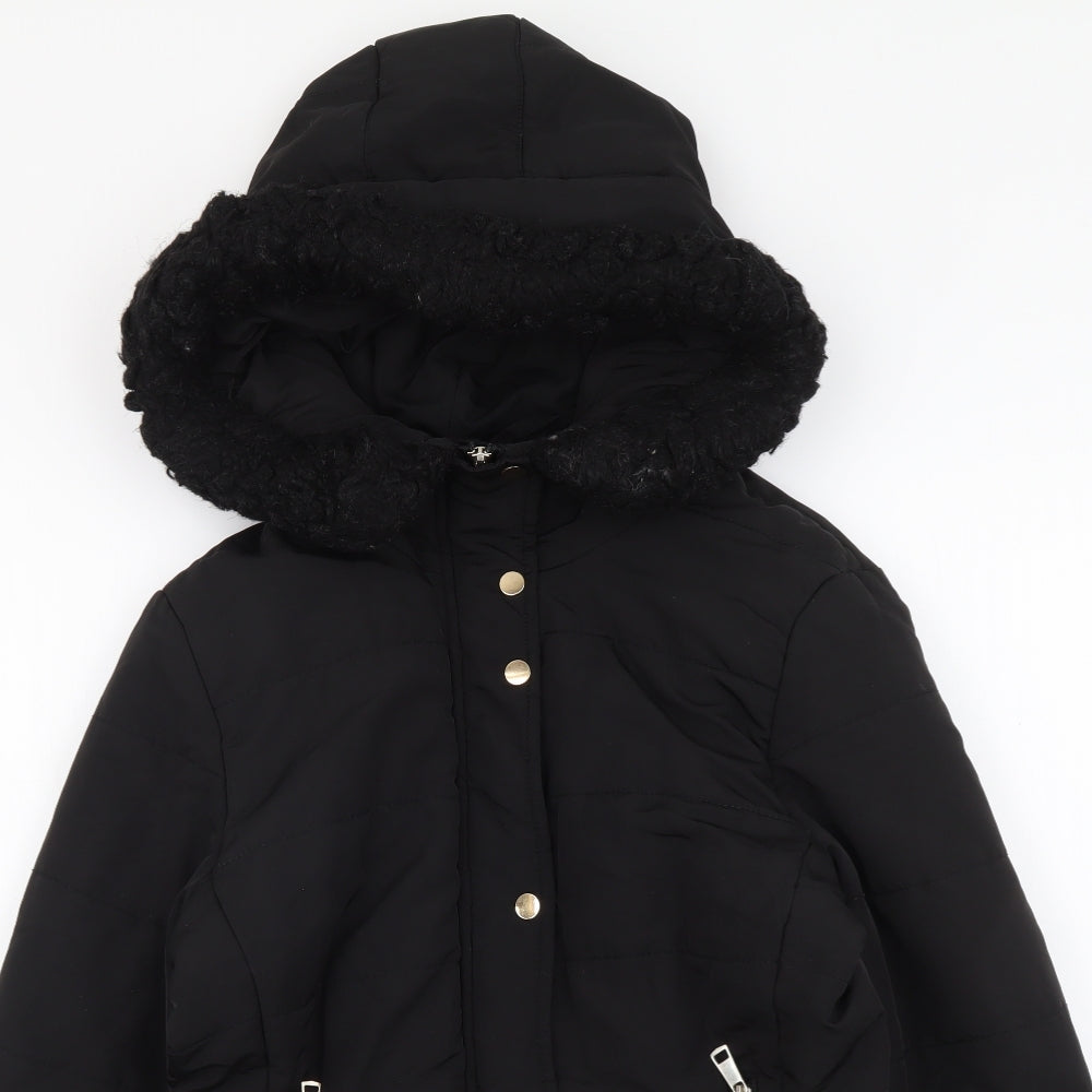H&M Womens Black Jacket Size S Zip