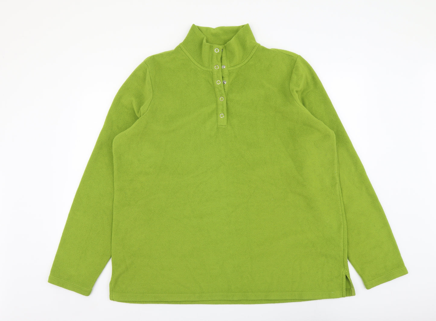 Lands' End Womens Green Polyester Pullover Sweatshirt Size 18 Pullover