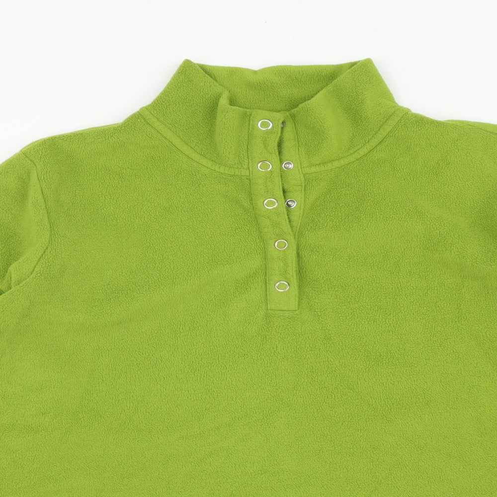 Lands' End Womens Green Polyester Pullover Sweatshirt Size 18 Pullover