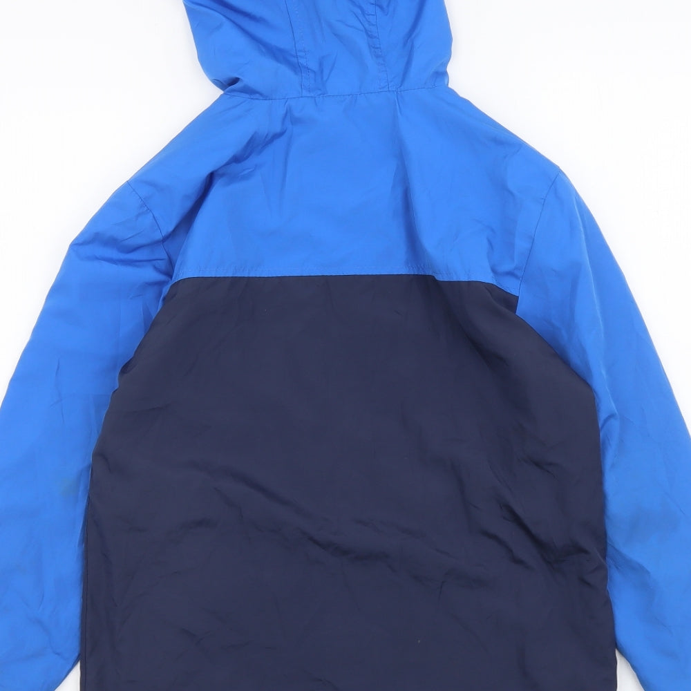 George Boys Blue Colourblock Jacket Size 8-9 Years Zip