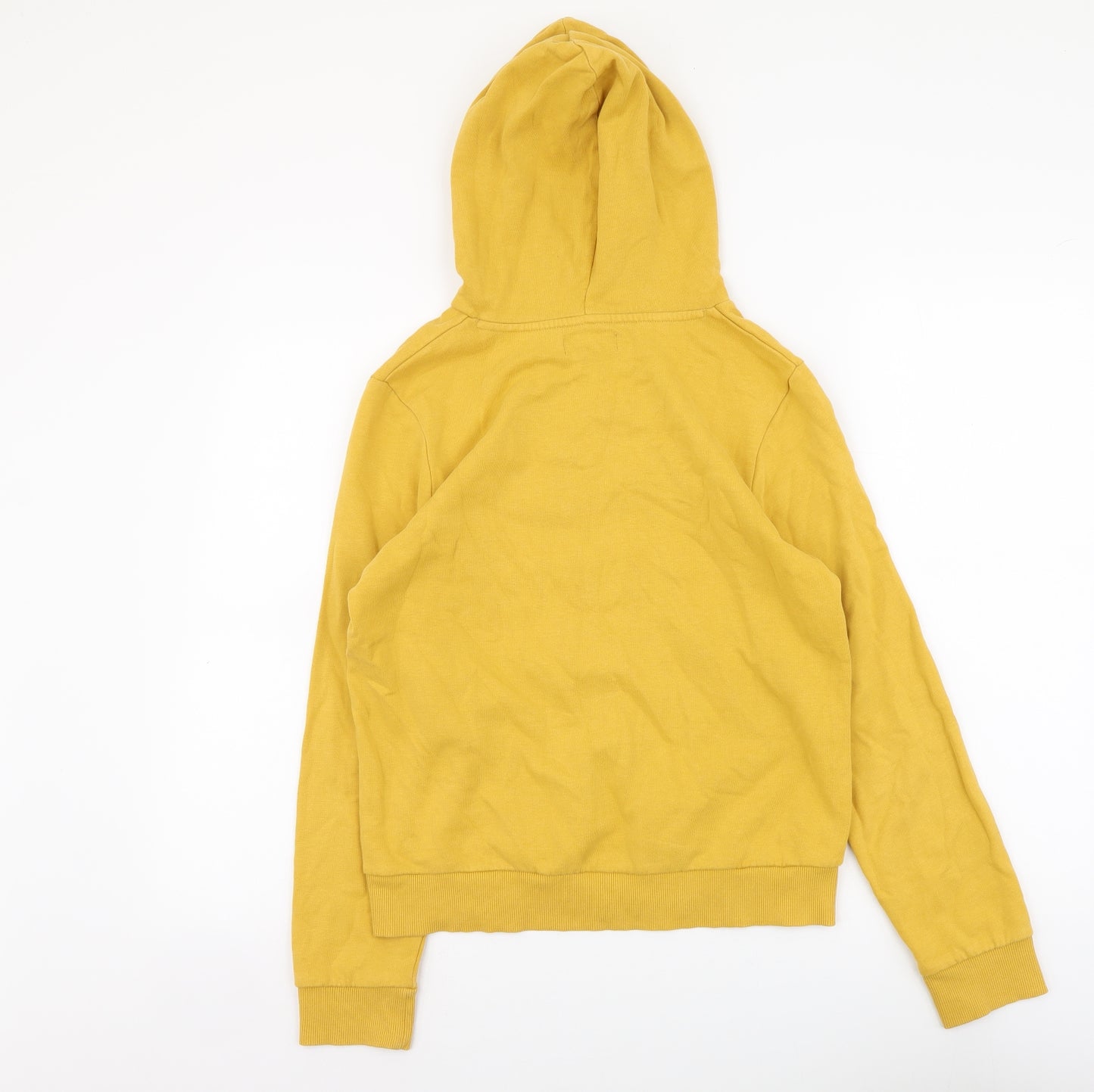 River Island Boys Yellow Cotton Pullover Hoodie Size 14 Years Pullover - No Worries