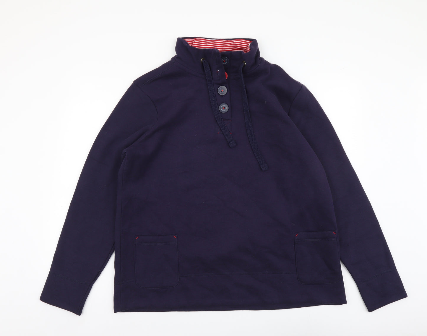 TU Womens Blue Polyester Pullover Sweatshirt Size 16 Pullover