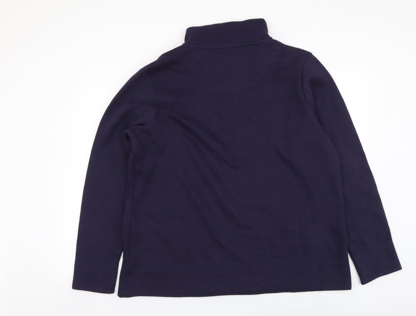 TU Womens Blue Polyester Pullover Sweatshirt Size 16 Pullover