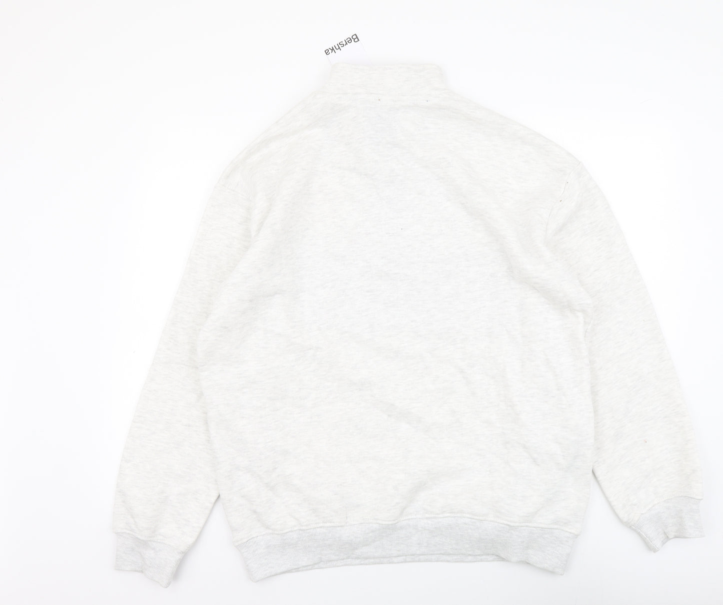 Bershka Mens Grey Cotton Pullover Sweatshirt Size M - Copenhagen