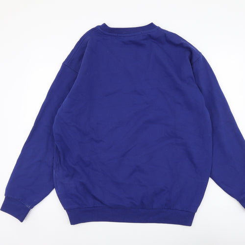 Stadvoru Mens Blue Cotton Pullover Sweatshirt Size L - Stadvoru
