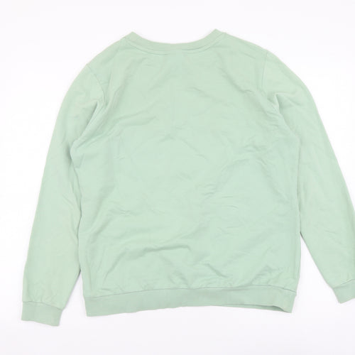 TU Womens Green Polyester Pullover Sweatshirt Size 12 Pullover - Mickey Mouse