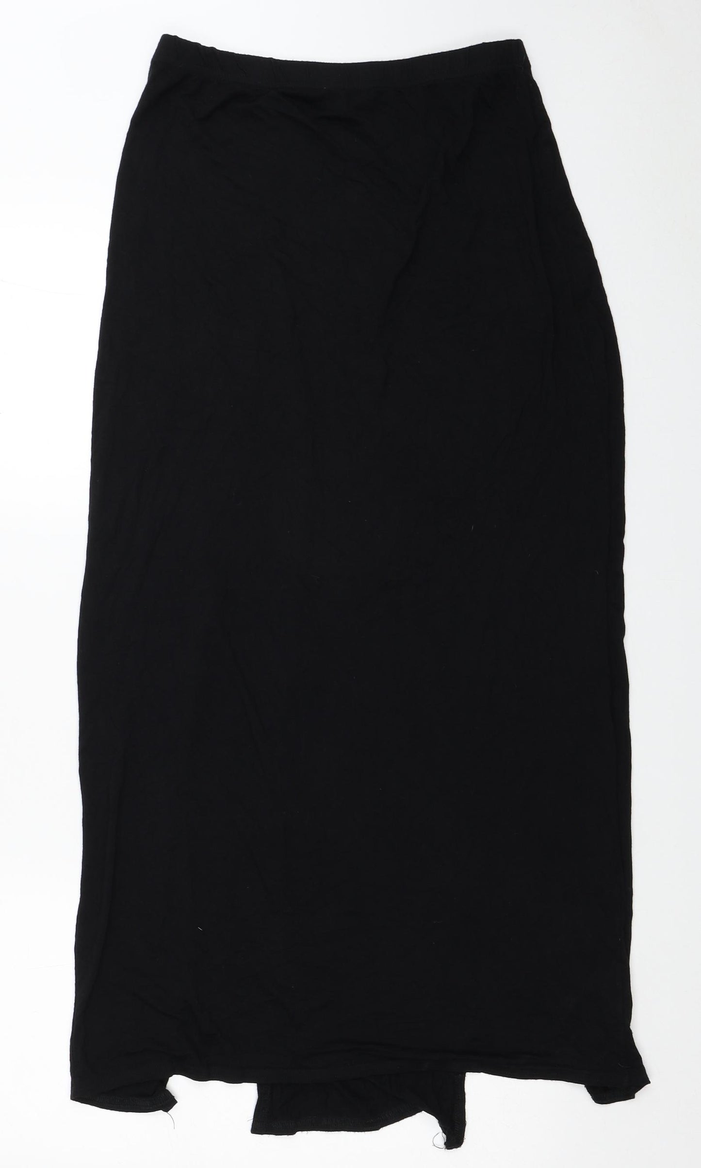 Graffic Womens Black Viscose Maxi Skirt Size S - Size S/M