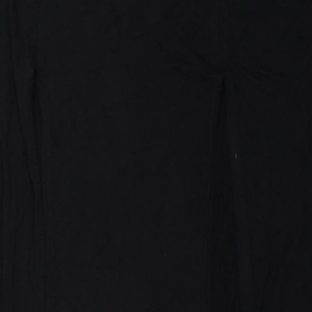 Graffic Womens Black Viscose Maxi Skirt Size S - Size S/M